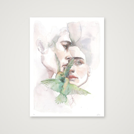 Danza leve (estudio) — 60×80cm, 24×31" Print only